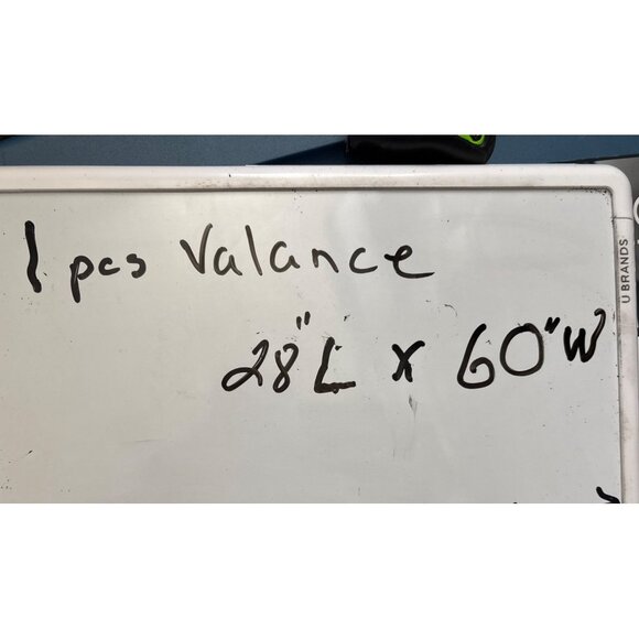 White Lace Valance Curtain 28"L X 60"W Polyester - Picture 9 of 10